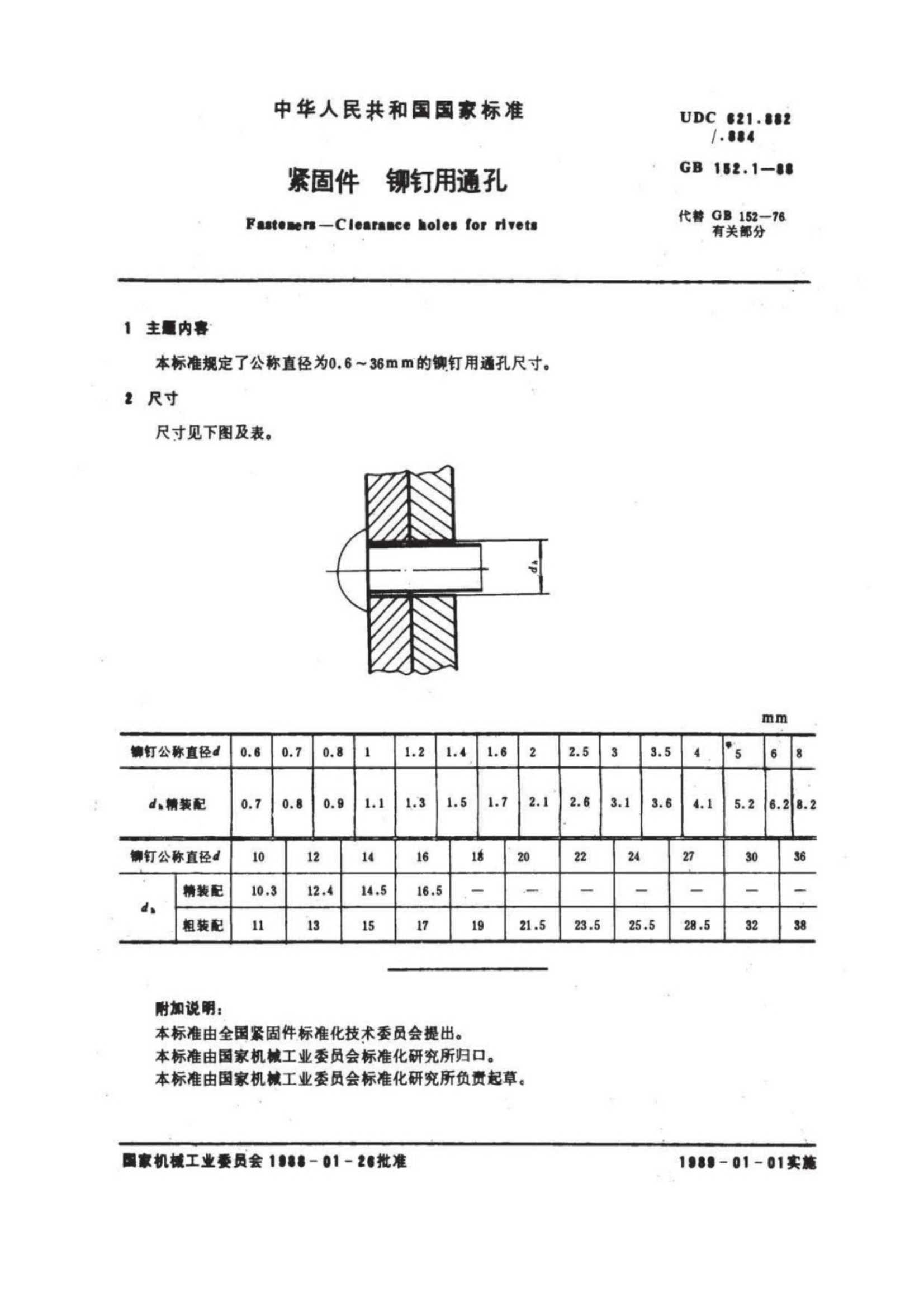 GB 152.1-1988 紧固件 铆钉用通孔_1.Jpeg